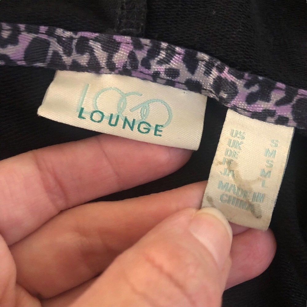Logo Lounge Lori Goldstein Hoodie Jacket Zip Up Handkerchief Hem - Picture 6 of 6